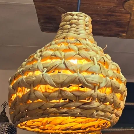 Water Hyacinth Bell Pendant